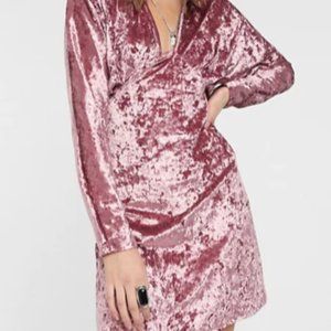 Velvet Babydoll TALL Pink Dress, Never Worn